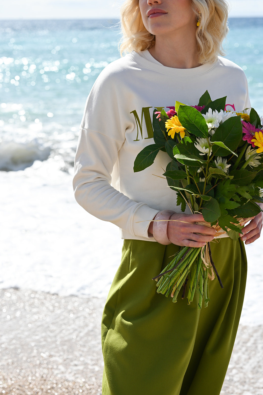 Pantalon Taylor Olive - L'atelier de Clotilde