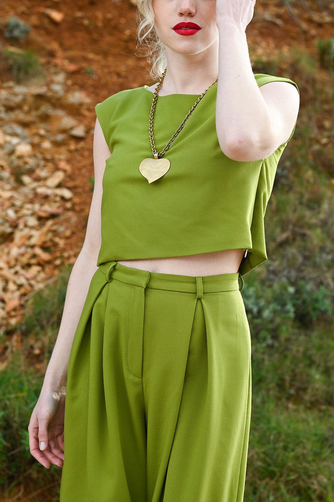 Pantalon Taylor Olive - L'atelier de Clotilde