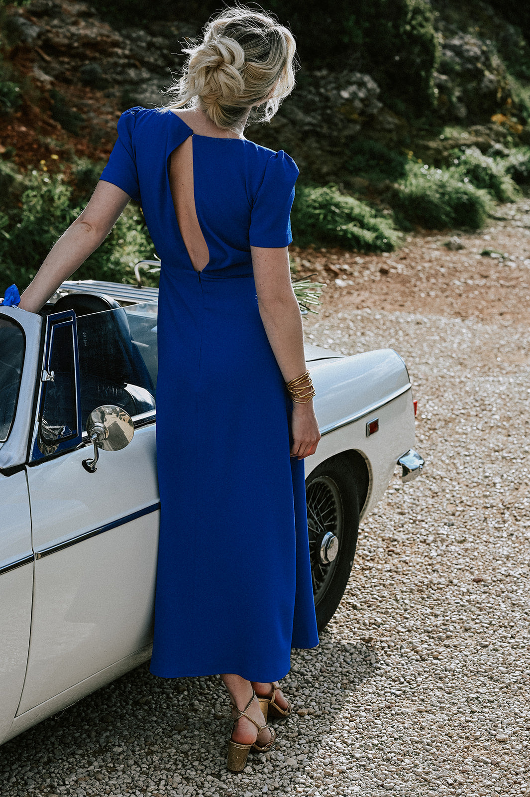 Robe Maryline Bleu roi - L'atelier de Clotilde