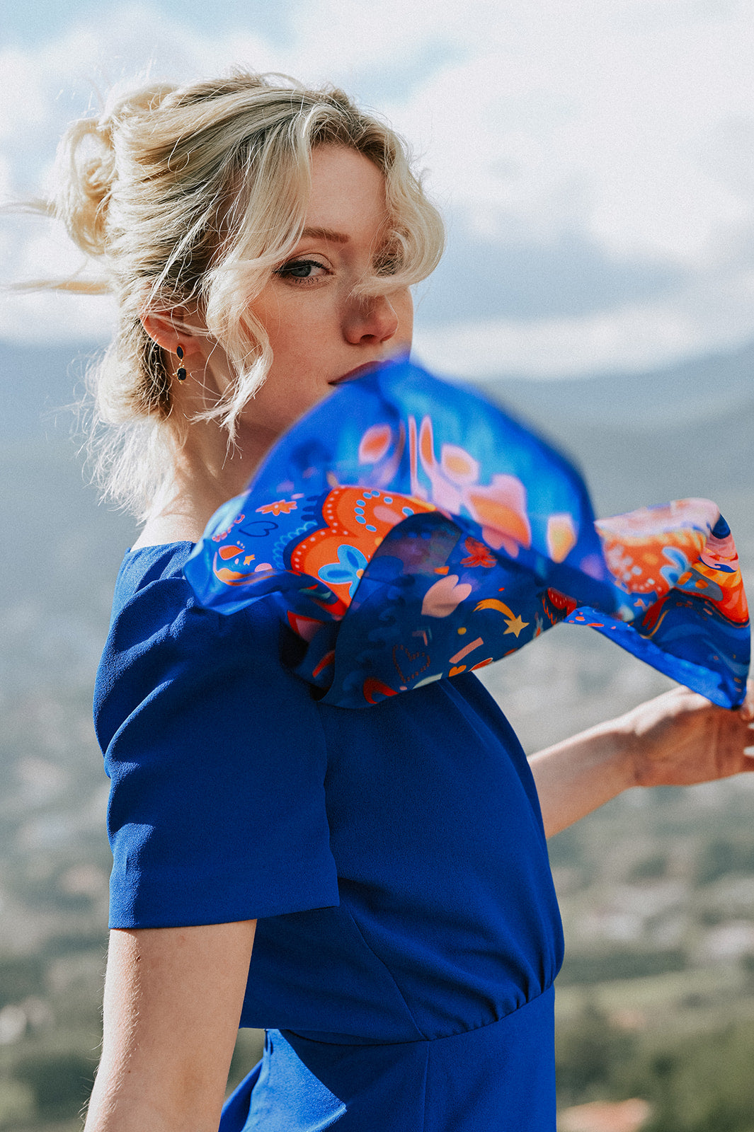 Robe Maryline Bleu roi - L'atelier de Clotilde