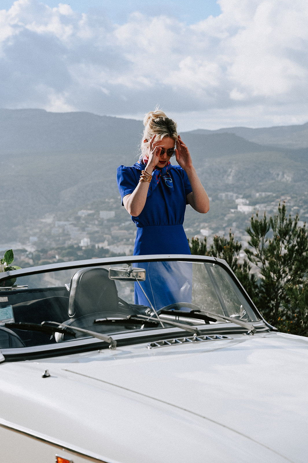 Robe Maryline Bleu roi - L'atelier de Clotilde