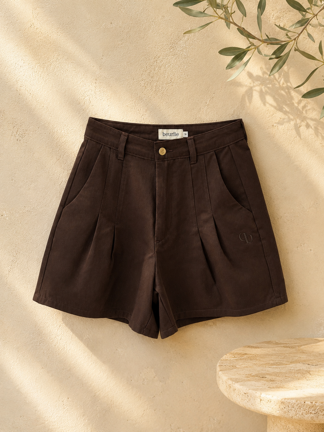 Short Eugène marron