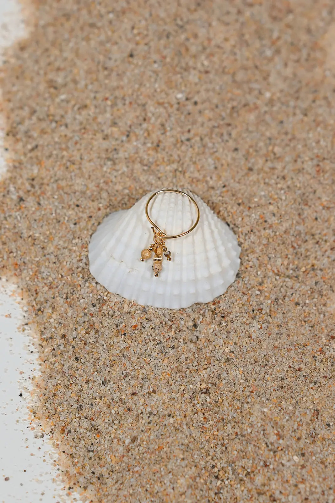 Bague Charlie – Jaspe du Désert et Gold Filled - Beurlie