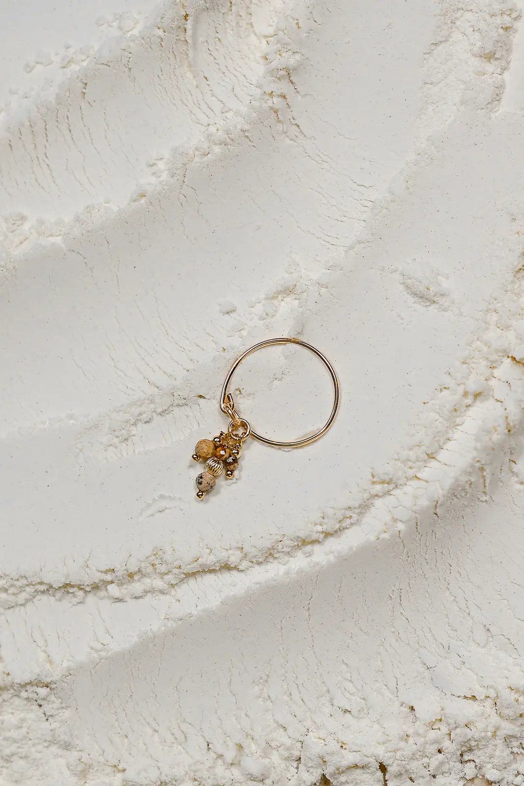 Bague Charlie – Jaspe du Désert et Gold Filled - Beurlie