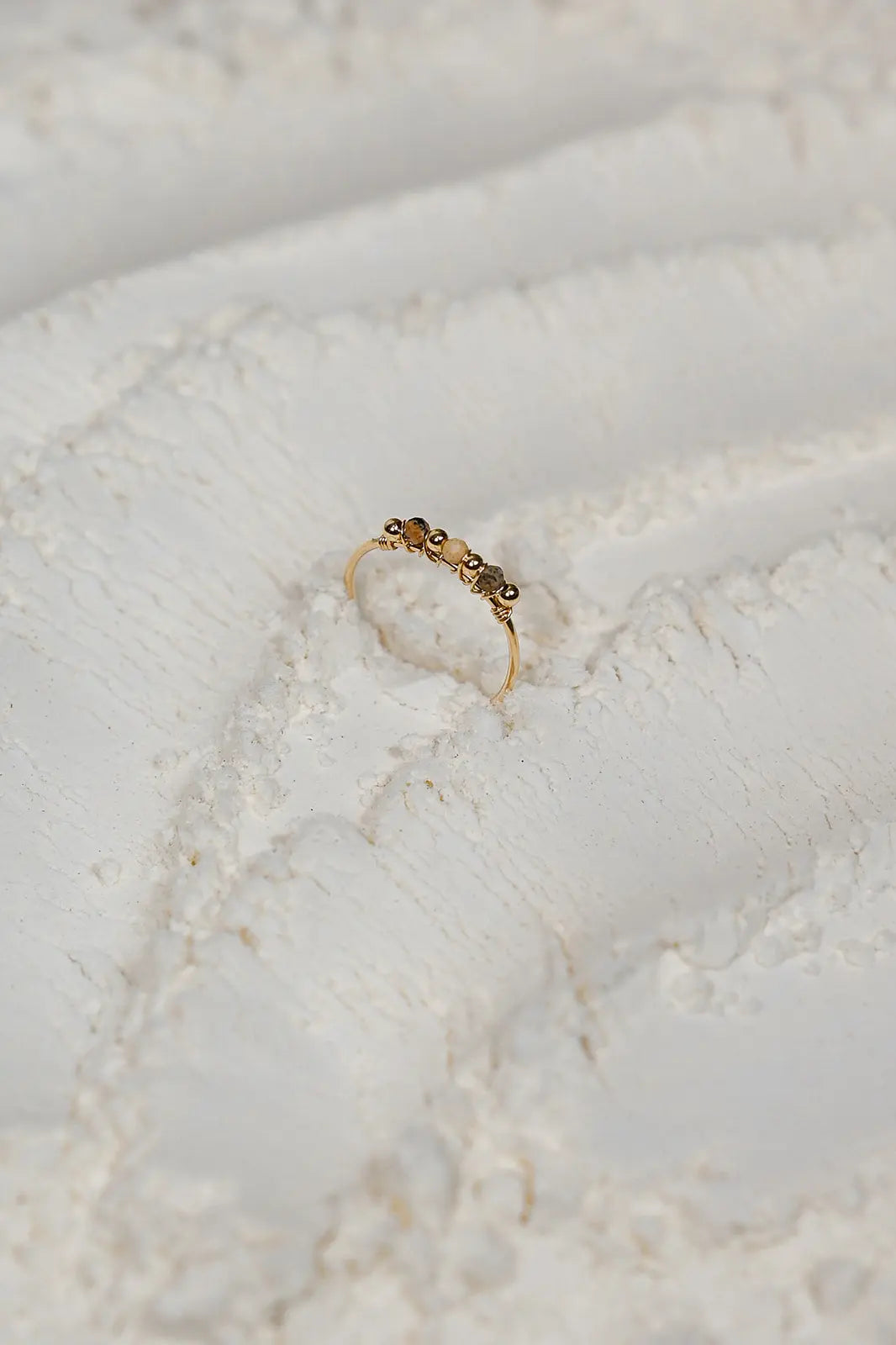 Bague Tony – Jaspe du Désert et Gold Filled - Beurlie