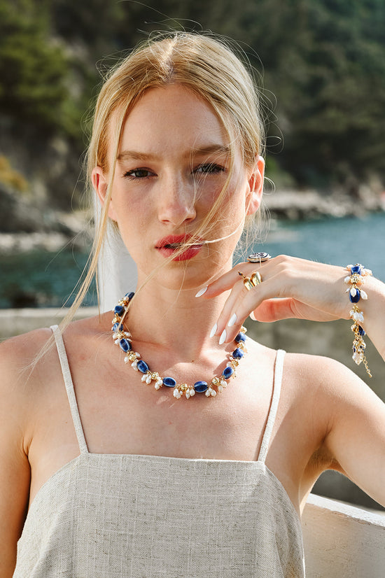 Collier Marianna bleu - Beurlie