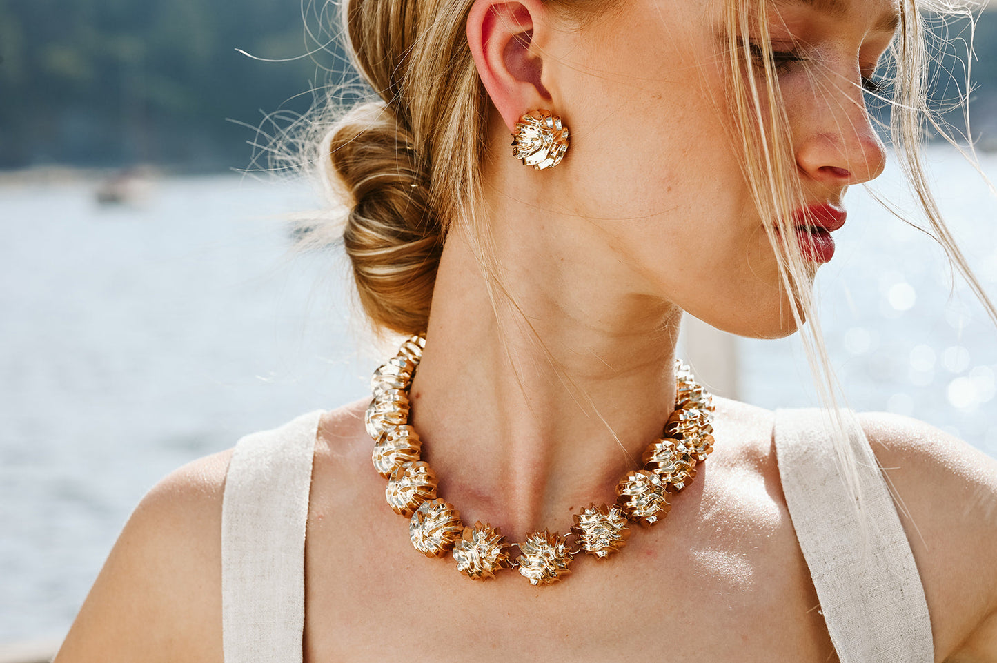 Boucles d'oreilles Corail - Beurlie
