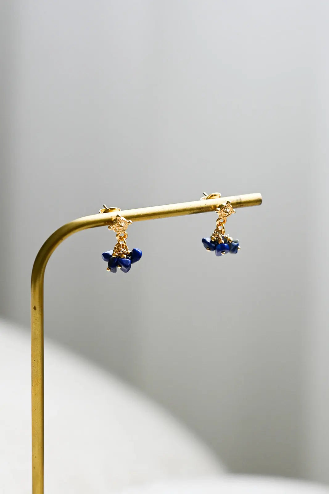 Boucles d'oreilles Harper lapis-lazuli - L'atelier de Clotilde