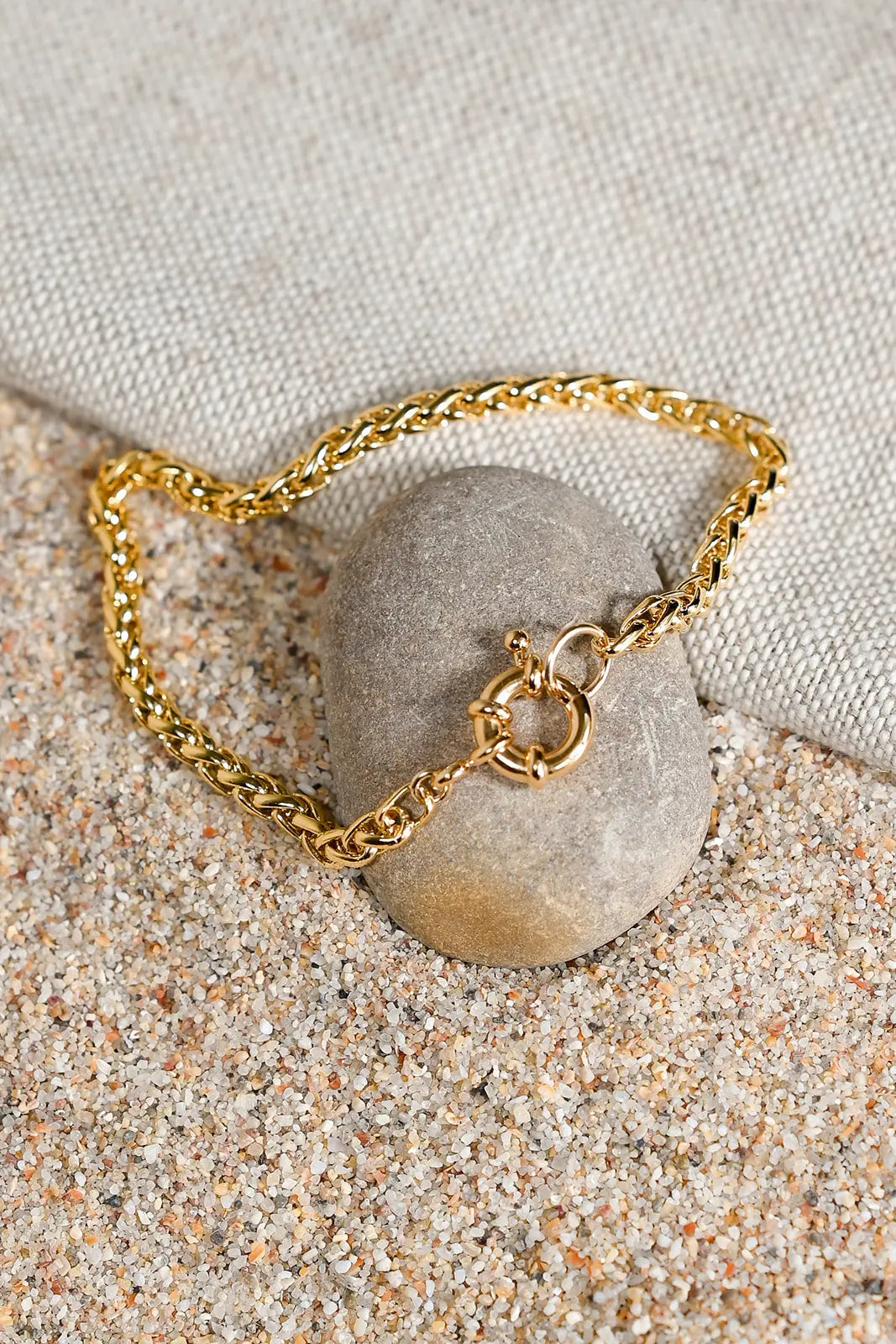 Bracelet Barry – Maille Tressée et Fermoir Bouée - Beurlie