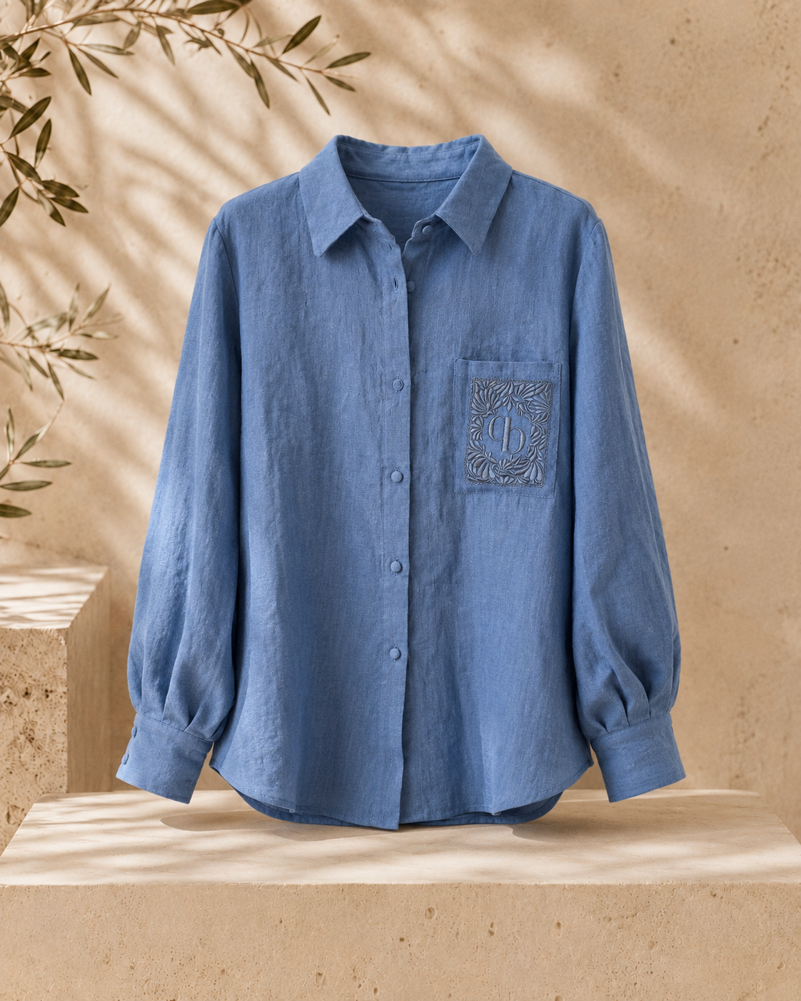 Chemise Marga bleu orage