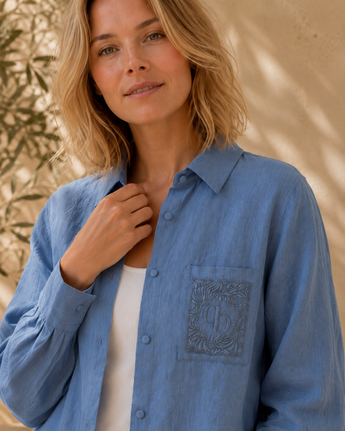 Chemise Marga bleu orage