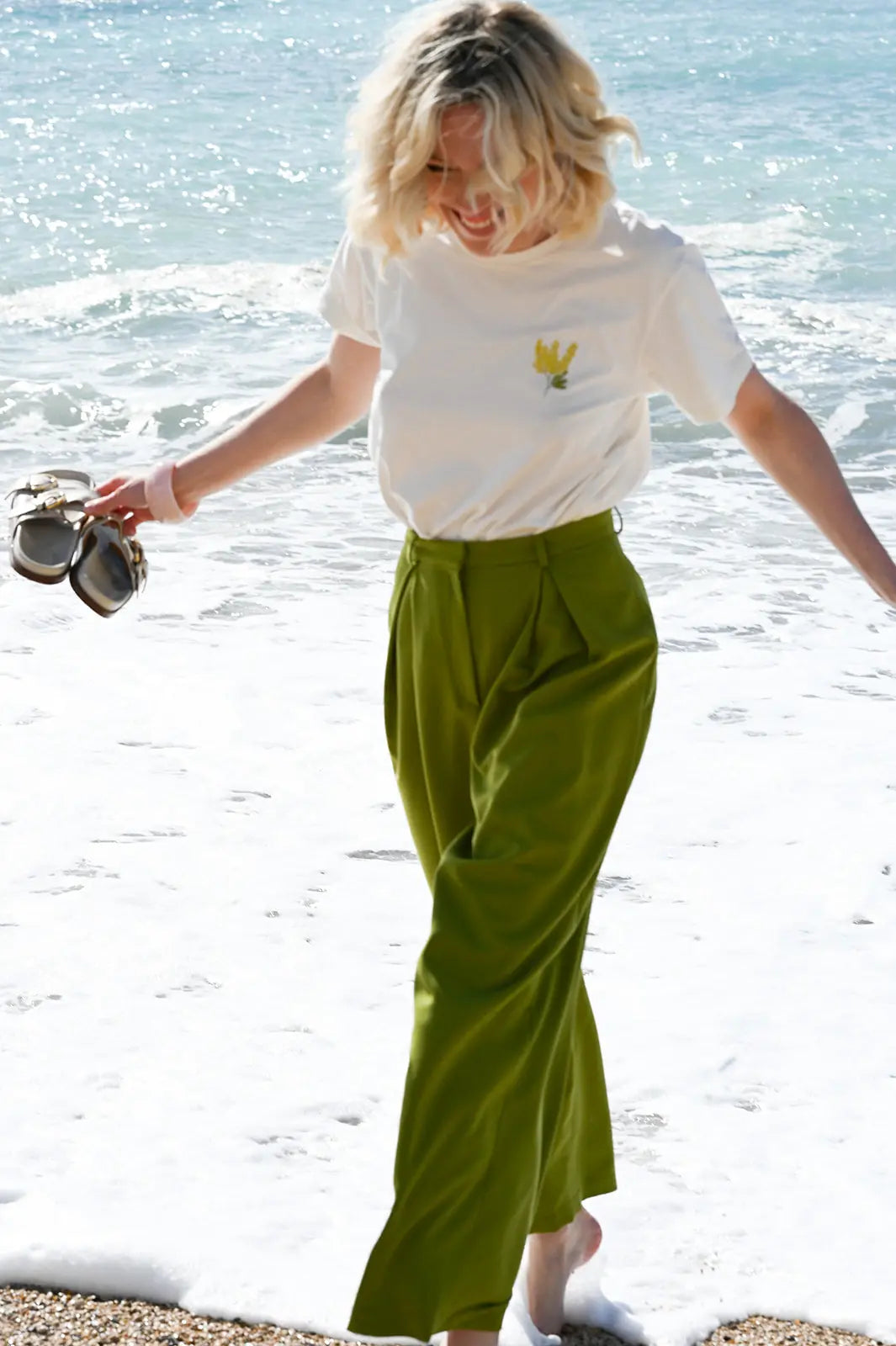 Pantalon Taylor Olive - L'atelier de Clotilde