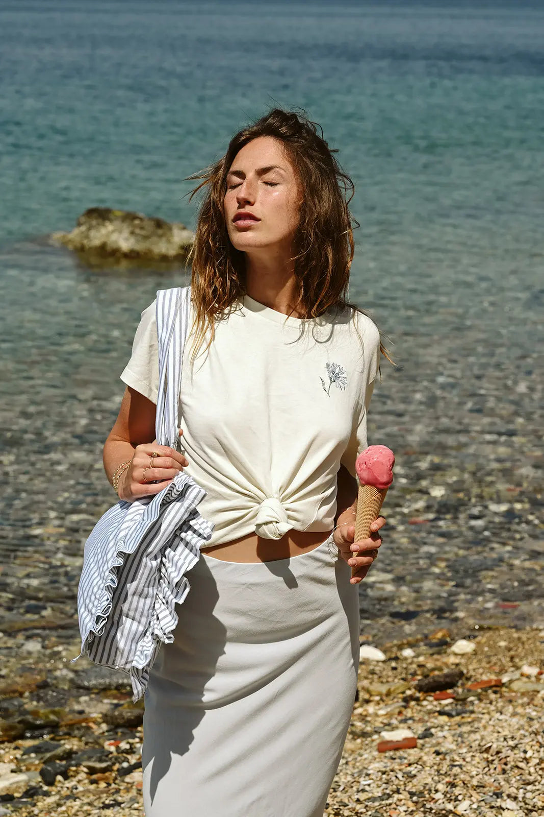 Tee-shirt Bleuet Coton - Beurlie