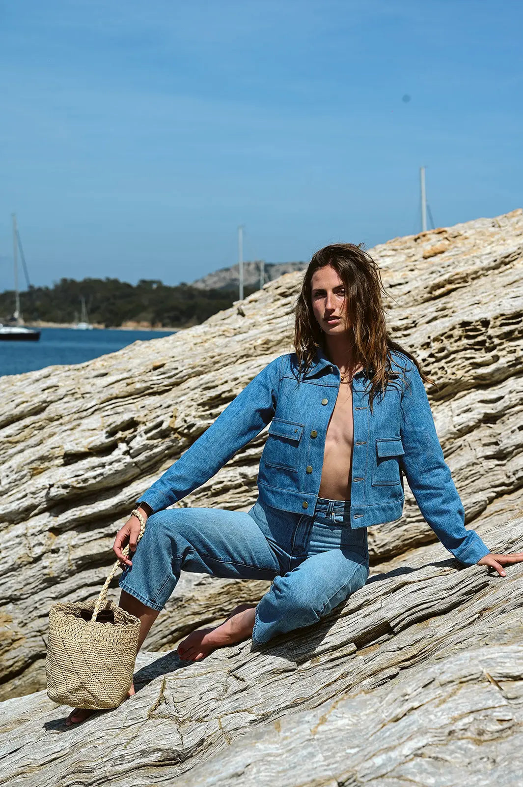 Veste Tatiana Jean Bleu - Beurlie