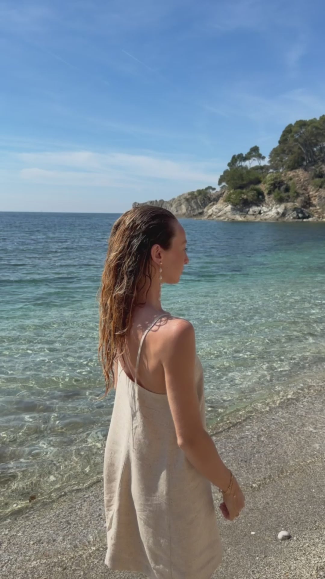 Charger et lire la vidéo dans la visionneuse de la Galerie, Boucles d&amp;#39;Oreilles Émilie – Cascade de Perles d&amp;#39;Eau Douce